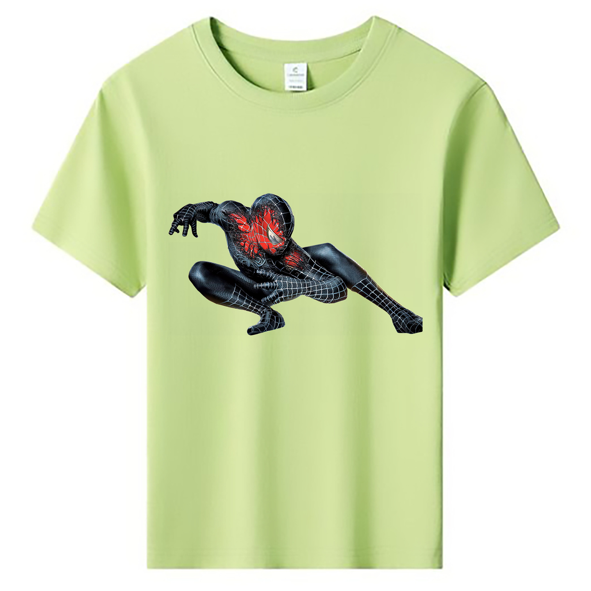 （画像用） Spider Man スパイダーマン 綿100％キッズTシャツ（フロントプリント）